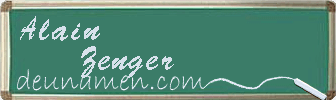 Alain Zenger Visitenkarte
